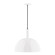 Ray One Light Pendant in White (518|PEBX47244C12)