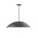 Plateau One Light Pendant in Architectural Bronze (518|PEB439G1551C23)