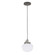 Uno One Light Pendant in Architectural Bronze w/Brushed Nickel (518|PEB4135196C21)