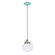 Uno One Light Pendant in Sea Green w/Brushed Nickel (518|PEB4134896C04)