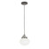 Uno One Light Pendant in Architectural Bronze with Brushed Nickel (518|PEB4115196C12)