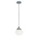 Uno One Light Pendant in Slate Gray with Brushed Nickel (518|PEB4114096C22)