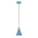Uno One Light Pendant in Light Blue w/Brushed Nickel (518|PEB4055496C21)