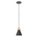 Uno One Light Pendant in Architectural Bronze w/Brushed Brass (518|PEB4055191)