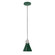 Uno One Light Pendant in Forest Green w/Brushed Nickel (518|PEB4054296C04)