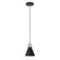 Uno One Light Pendant in Black w/Brushed Nickel (518|PEB4054196C24)