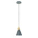 Uno One Light Pendant in Slate Gray w/Brushed Brass (518|PEB4054091C23)