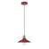 Uno One Light Pendant in Barn Red with Brushed Nickel (518|PEB4045596C23)