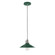 Uno One Light Pendant in Forest Green with Brushed Nickel (518|PEB4044296C22)