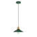 Uno One Light Pendant in Forest Green with Brushed Brass (518|PEB4044291)