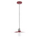Uno One Light Pendant in Barn Red with Brushed Nickel (518|PEB4035596C23)