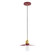Uno One Light Pendant in Barn Red with Brushed Brass (518|PEB4035591C20)