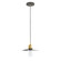 Uno One Light Pendant in Architectural Bronze with Brushed Brass (518|PEB4035191)