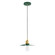 Uno One Light Pendant in Forest Green with Brushed Brass (518|PEB4034291C23)