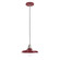 Uno One Light Pendant in Barn Red with Brushed Nickel (518|PEB4015596C20)