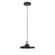Uno One Light Pendant in Black w/Brushed Nickel (518|PEB4014196C24)