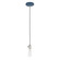 Uno One Light Pendant in Navy with Brushed Nickel (518|PEB4005096C21)