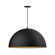 XL Choices One Light Pendant in Black w/Gold Matte Interior (518|PEB2304175C12)