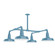 Warehouse Four Light Pendant in Light Blue (518|MSP18154T48W10)