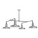 Warehouse Four Light Pendant in Painted Galvanized (518|MSP18149)