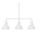 Warehouse Three Light Pendant in White (518|MSK18044T30G05)