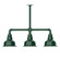 Warehouse Three Light Pendant in Forest Green (518|MSK18042T48)