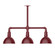 Deep Bowl Three Light Pendant in Barn Red (518|MSK11455T48W08)