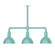 Deep Bowl Three Light Pendant in Sea Green (518|MSK11448)