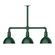 Deep Bowl Three Light Pendant in Forest Green (518|MSK11442T48)