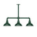 Cafe Three Light Pendant in Forest Green (518|MSK10542T36)