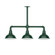 Cafe Three Light Pendant in Forest Green (518|MSK10542T30G05)