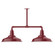 Warehouse Two Light Pendant in Barn Red (518|MSD18455T30)