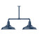 Warehouse Two Light Pendant in Navy (518|MSD18450T48G05)