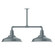 Warehouse Two Light Pendant in Painted Galvanized (518|MSD18449W16)
