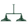 Warehouse Two Light Pendant in Forest Green (518|MSD18442)