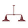 Warehouse Two Light Pendant in Barn Red (518|MSD18255T48W12)