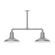 Warehouse Two Light Pendant in Painted Galvanized (518|MSD18249T36W12)