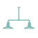 Warehouse Two Light Pendant in Sea Green (518|MSD18248T30G05)