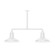 Warehouse Two Light Pendant in White (518|MSD18244T24W12)