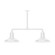 Warehouse Two Light Pendant in White (518|MSD18244T24)
