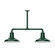 Warehouse Two Light Pendant in Forest Green (518|MSD18242T48)