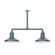 Warehouse Two Light Pendant in Slate Gray (518|MSD18240T48)