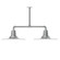 Radial Two Light Pendant in Painted Galvanized (518|MSD15949T48)