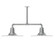 Radial Two Light Pendant in Painted Galvanized (518|MSD15949T24G05)