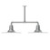 Radial Two Light Pendant in Painted Galvanized (518|MSD15949)