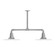 Radial Two Light Pendant in Painted Galvanized (518|MSD15849T30G05)
