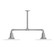 Radial Two Light Pendant in Painted Galvanized (518|MSD15849T30)