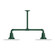 Radial Two Light Pendant in Forest Green (518|MSD15842T48G05)