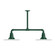 Radial Two Light Pendant in Forest Green (518|MSD15842T36)