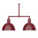 Deep Bowl Two Light Pendant in Barn Red (518|MSD11755)